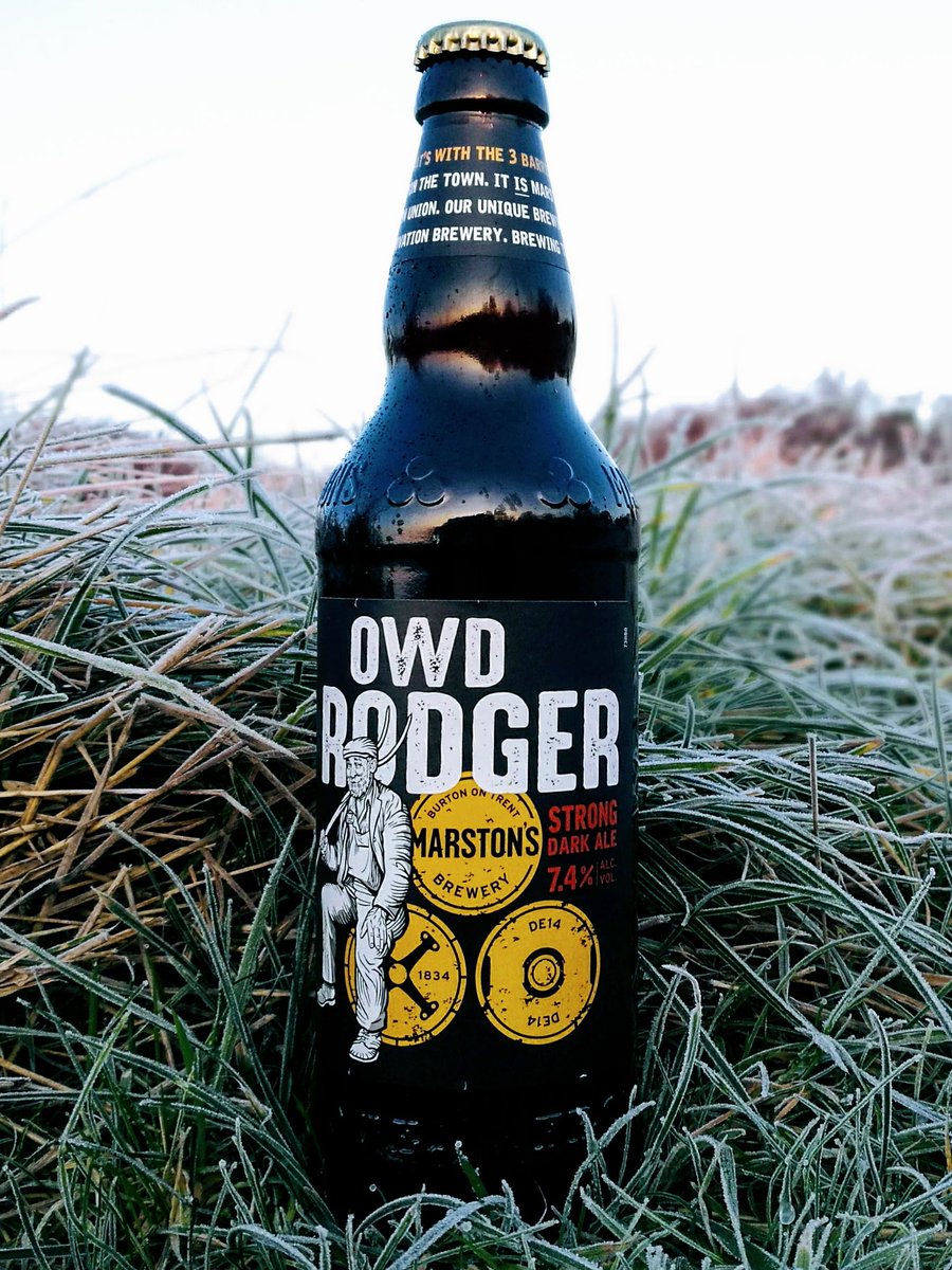 #WednesdayWisdom Get a bit of Owd Roger Dark Ale in your life! From @MarstonsBrewery &amp; brewed to a recipe believed to be at least 500 years... Rich toffee and burnt caramel, lightened with vanilla, cherry and a touch of orange zest. 🍻❄🎅👍☃️ beeryeti.com/wrap-up-warm-w… #BeerOClock