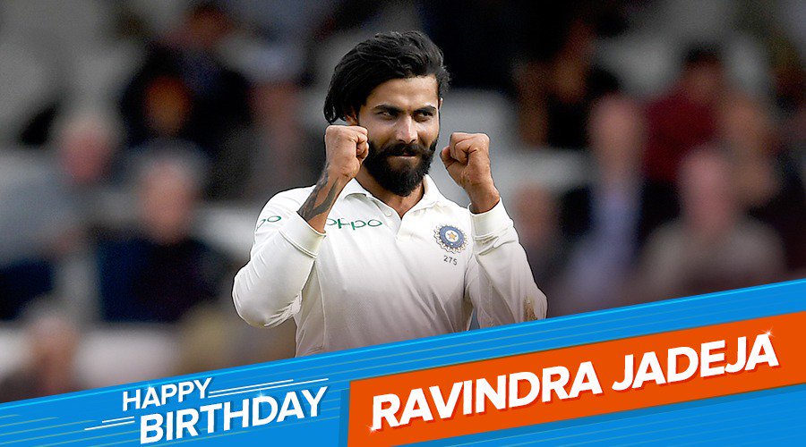 One of the best fielders, all rounders of the game Ravindra Jadeja, happy birthday.  