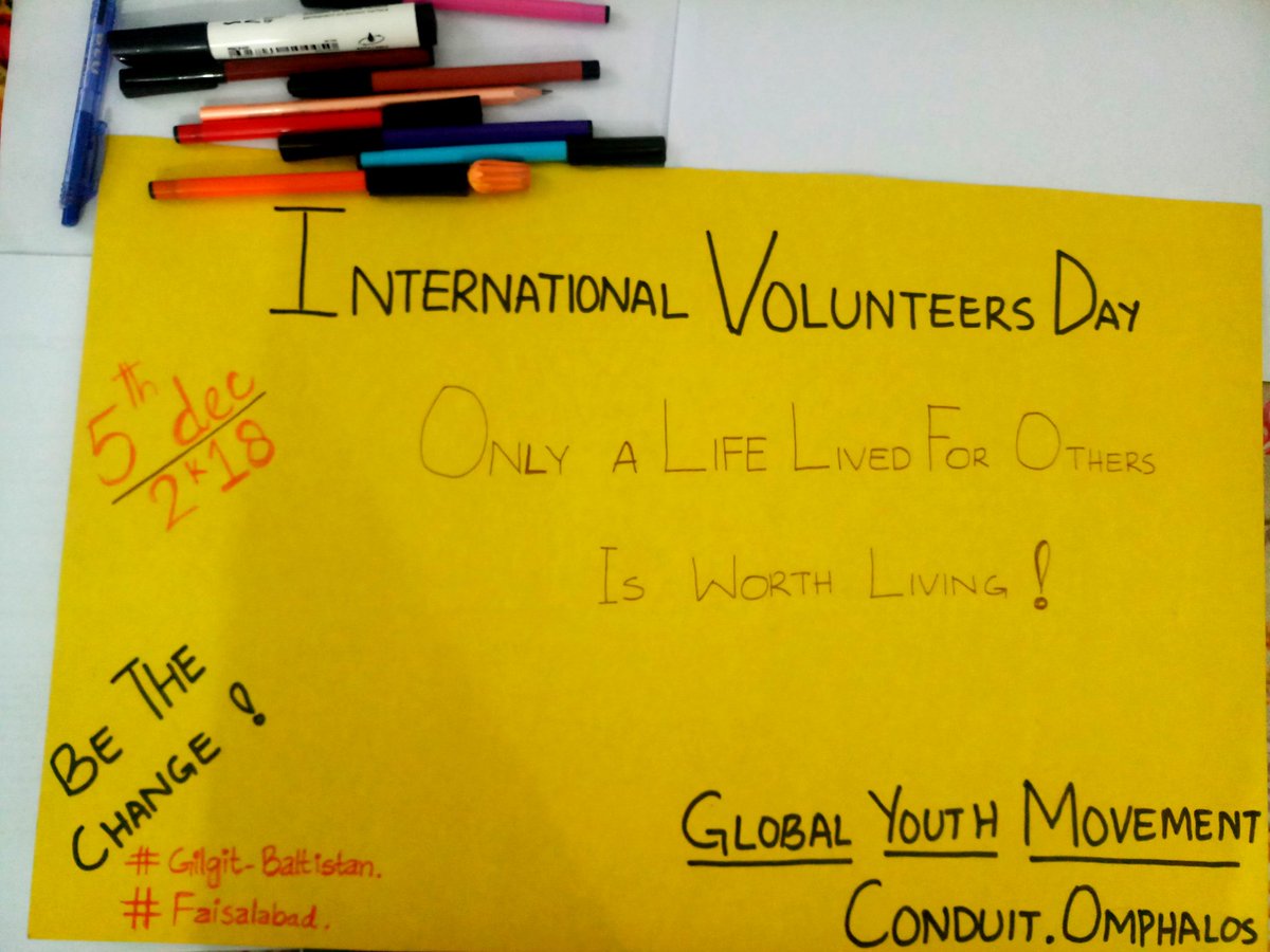 #InternationalVolunteerDay 
#Pakistan 
#conduitomphalos 
#conduitomphalos2018 #globalyouthmovement #5thdecember