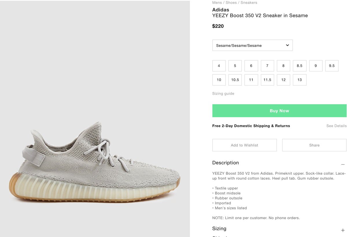 yeezy supply sesame