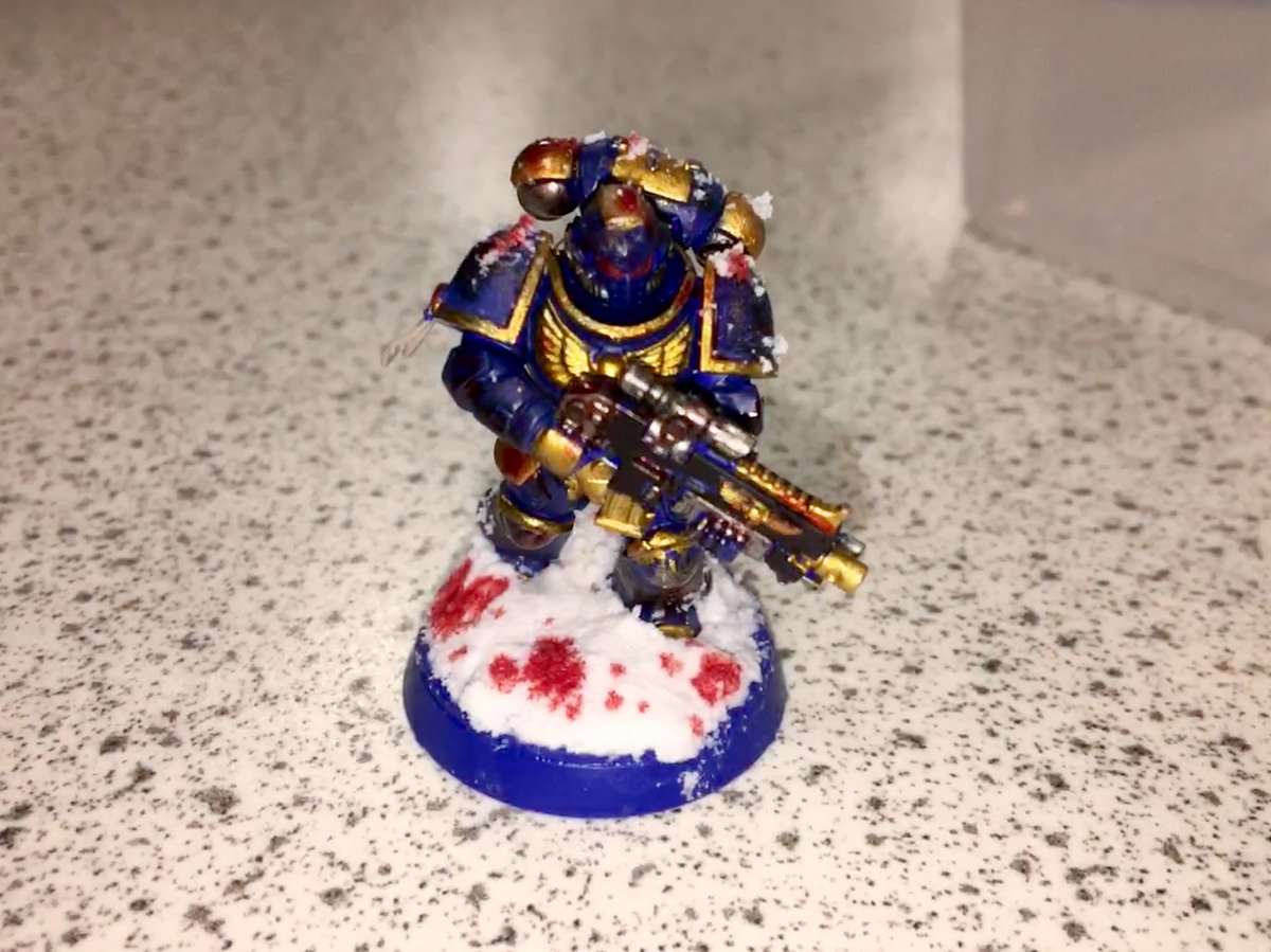 chryston40k's tweet image. This week, our Ultramarines were put through their paces, as they battled hard on an ice planet. This gave us a great opportunity to work on ‘basing’ our miniatures. #snowbase #texturedpaints ❄️🚀⚔️