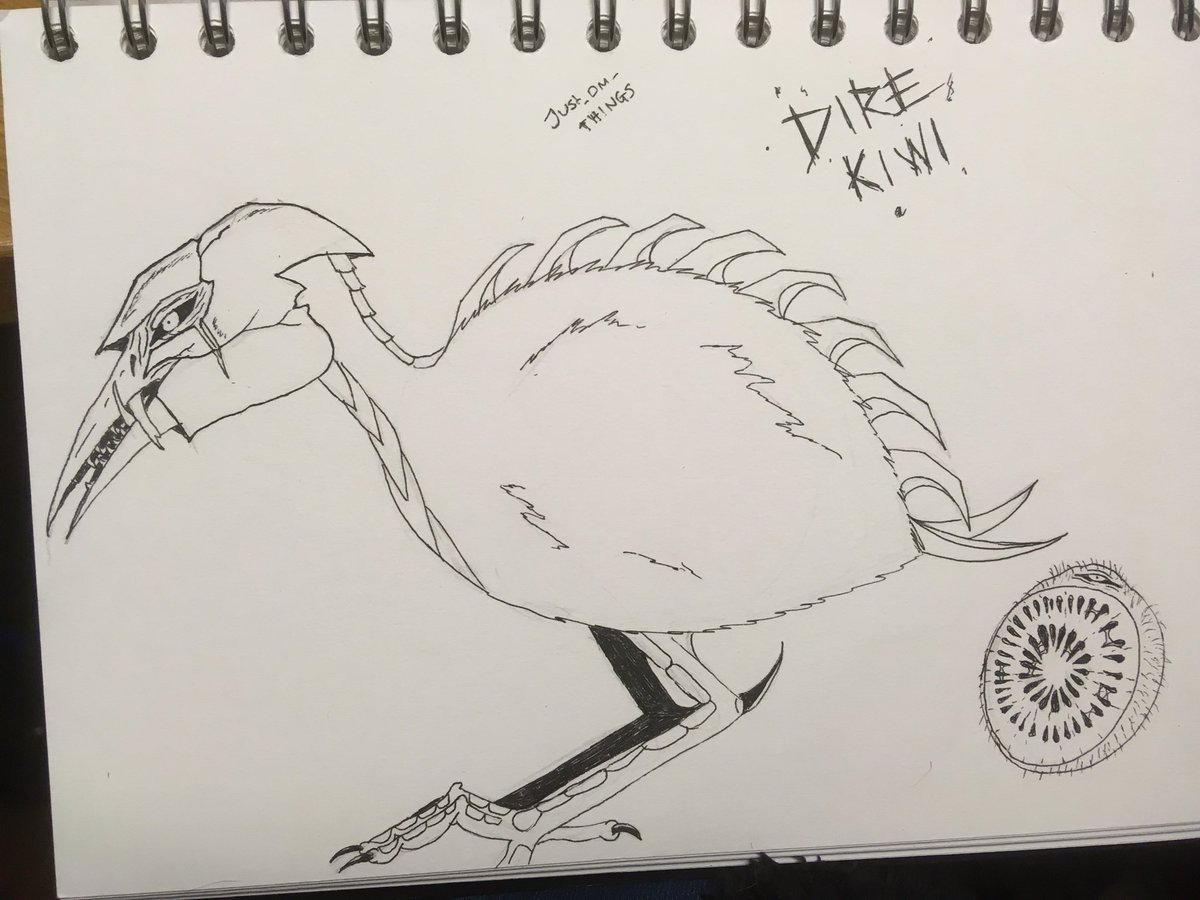 just_dm_things's tweet photo. I present my dire-kiwi the bird and dire-kiwi the fruit @LluisAbadias #yourturn #howdireyouduel #dnd #challengeaccepted https://t.co/NYnk95bXzI