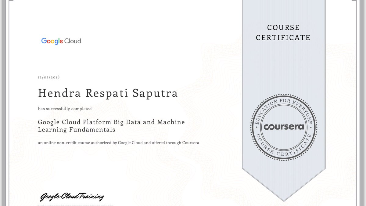 google certification machine learning