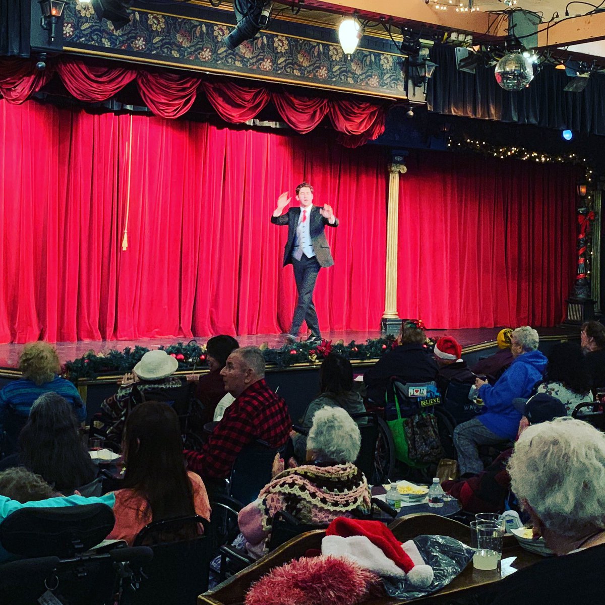 Today is our annual matinee for seniors who would otherwise be unable to see a show this holiday season. Truly a special day!