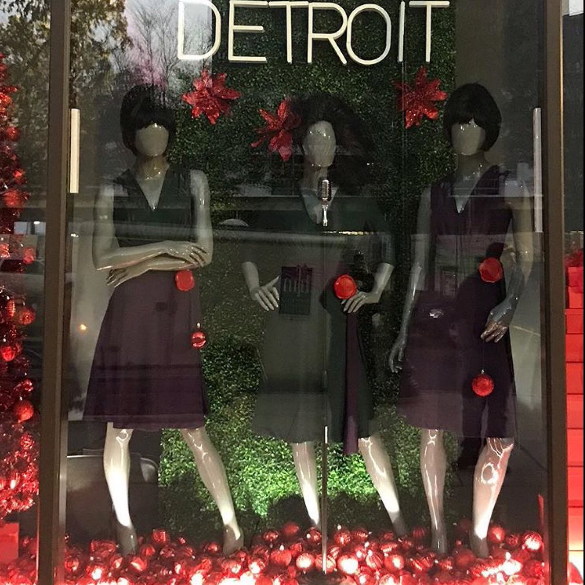 salgiano's tweet photo. Holiday fashion display at The beautiful historic @DavidWhitneyDET be sure to stop by and see it! https://t.co/mlVZFQHSgY
