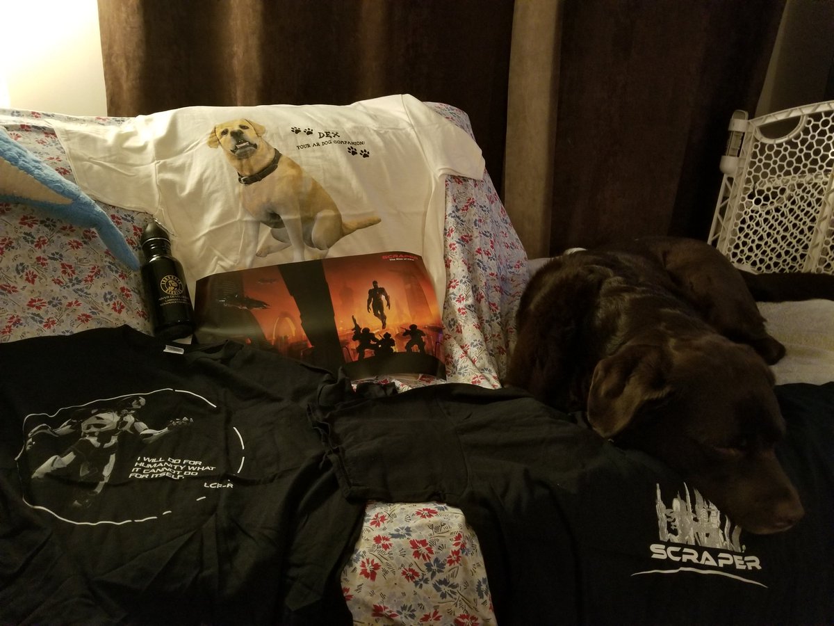 GTM618's tweet photo. Thank you so very much @LabrodexInc for the awesome #Scraper gear. #ScraperNetwork #VR https://t.co/WZxOh076FA
