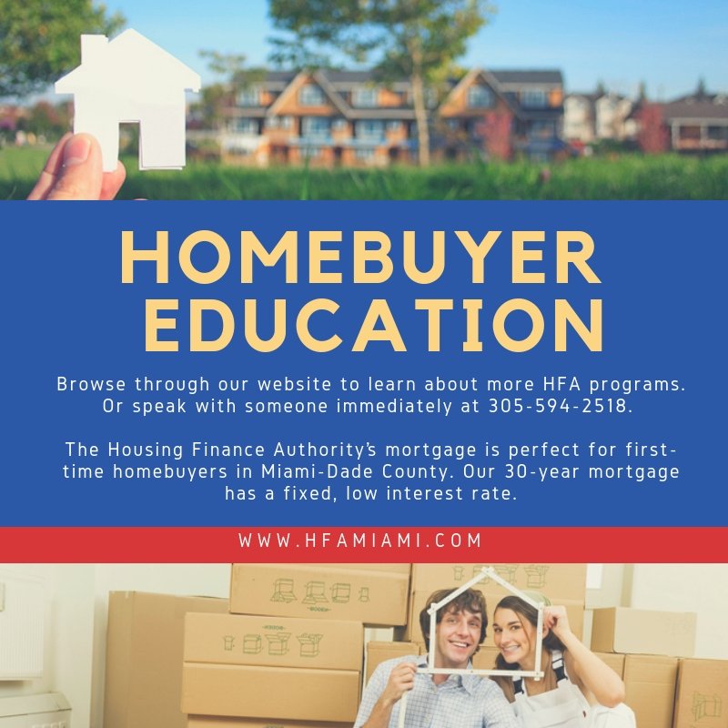 HFAMiami's tweet photo. Learn more about your homebuying options. Get the facts about your eligibility and gain a greater understanding about the mortgage lending process. #HFAMiami #HomebuyerEducation https://t.co/wb2CschKAi