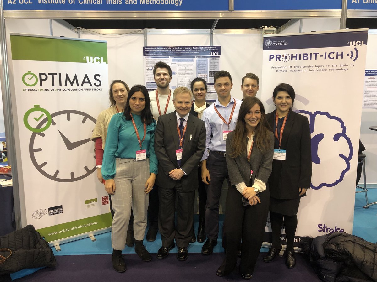 simone_browning's tweet photo. ⁦@UCLStrokeRes⁩ #UKSF18  Optimus and Prohibit-ICH answering important questions for stroke. https://t.co/0fKSHnljnY