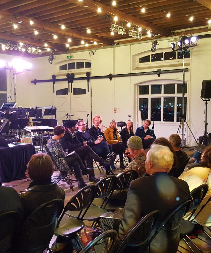 Gabs62's tweet photo. A fascinating discussion on Canadian music as an introduction to tonight's all Canadian programme at #spitsfest18 #canadianuk @NicoleLizee https://t.co/K3mxIbHEZS