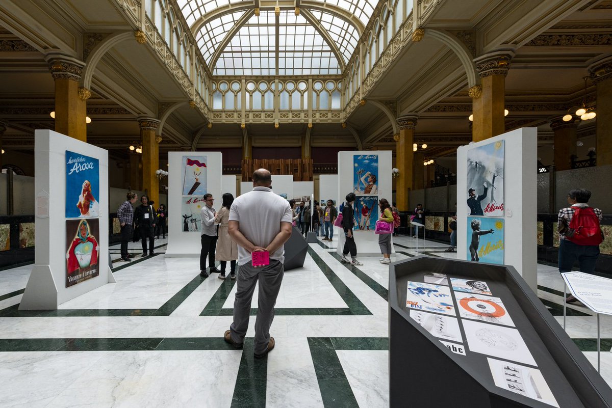 abierto_cdmx's tweet photo. El #PalacioPostal de la #CDMX se convirtió en la sede de nuestros pabellones de #ComunicaciónVisual y de #Arquitectura, así como de la exposición de carteles turísticos suizos "¡De vacaciones!". https://t.co/EMM7uKbDLN