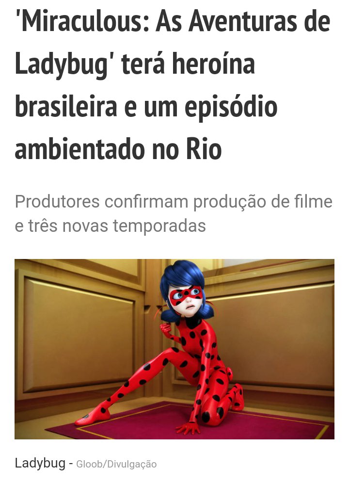 F5 - Cinema e Séries - 'Miraculous: As Aventuras de Ladybug' terá