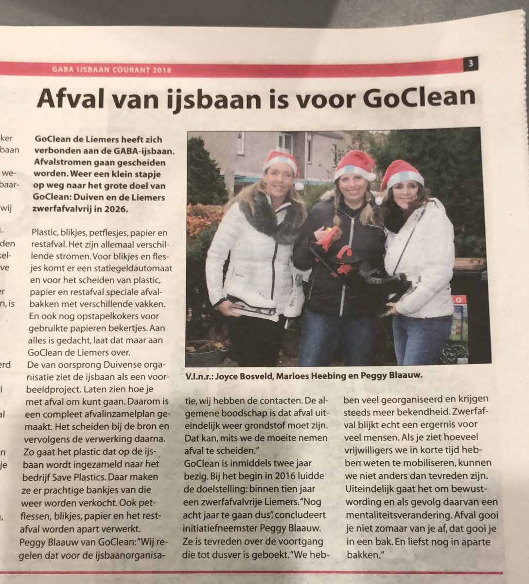Afval van ijsbaan is voor GoClean! Winterevenementen ijsbaan Duiven, van Afval naar Grondstof ♻️. Statiegeld apparaat €0,05 per (heel) blikje of flesje @JumboDuiven. Plastic gaat naar <a href="/saveplasics/">Bram Peters</a> en word een bankje van gemaakt. #statiegeld #duiven #gabaijsbaan #ijsbaan #5cent