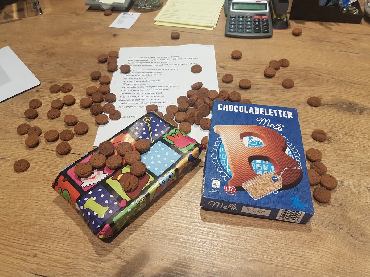 Ook op ons kantoor was #Sinterklaas langs geweest! #bouwadvies