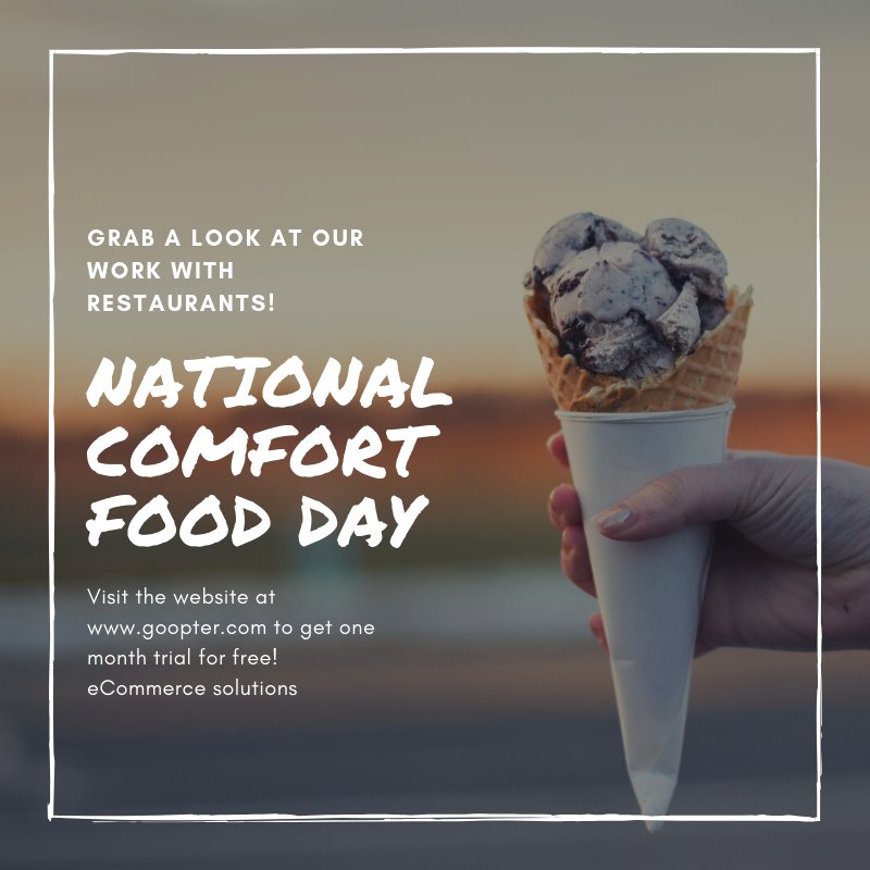 We have helped a lot of restaurants in #Canada &amp; #USA to increase their customer base and revenue!
Don't forget to email me at goopter.dora@gmail.com for more info 😁
#NationalComfortFoodDay #icecream #restaurant #ecommerce #multilingualwebsite Get one month trial for free!