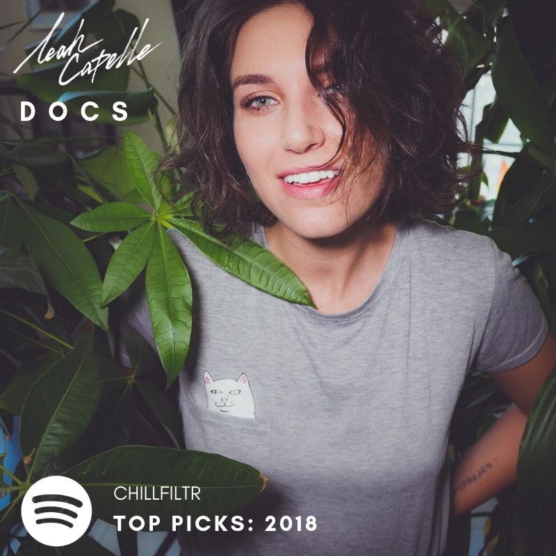 AnnSilberman's tweet photo. @chillfiltr adds #Docs by @LeahCapelle to #TOPPICKS2018 @Spotify playlist! Check it here: https://t.co/bNiACqKffp https://t.co/XnPThqoLf9