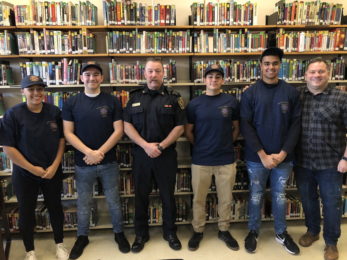Yale student Fire Cadets in the new Secondary Fire Academy in partnership with Abbotsford Fire Rescue Service
