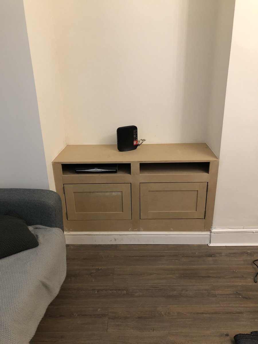 DalesJoineryLtd's tweet photo. Nice little alcove unit built today with two floating shelves and a meter box made. #joinery #joiner #woodworking #chippy #mdf #alcoveunits #alcove #boxingin #shelves #floatingshelves https://t.co/AYTC14TrZ1