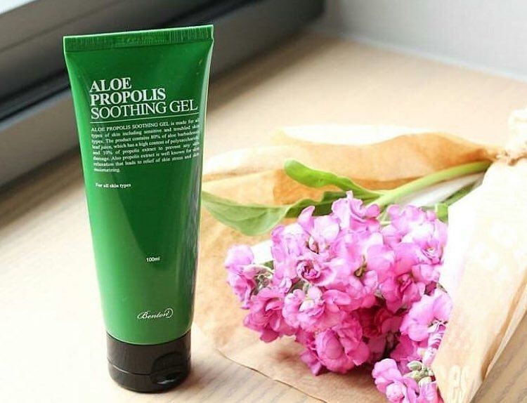 atriaskin's tweet photo. Hands down one of the best Aloe gels on the market! This product contains aloe and propolis that help soothe irritated skin, fade acne scars, brighten skin tone, and even maintain hydration throughout the day. This gel moisturizer is also fragrance free! #kbeauty #kbeautyaddict https://t.co/P8GcK68Iz3