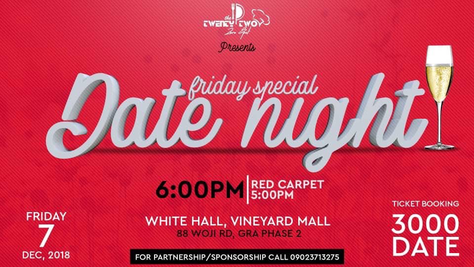 MR_solodee's tweet photo. Come and buy ticket and show your boo how must you love him or her
#DateNight2018 https://t.co/IFWGGmqW4e