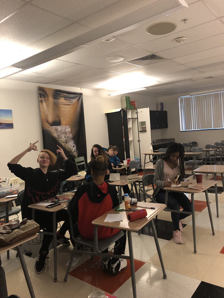 wickedrev_step's tweet photo. Thanks for coming to make cards for seniors and for #maddoxhyde #nhsstepteam #SpreadLove https://t.co/5uRxMh2p8B