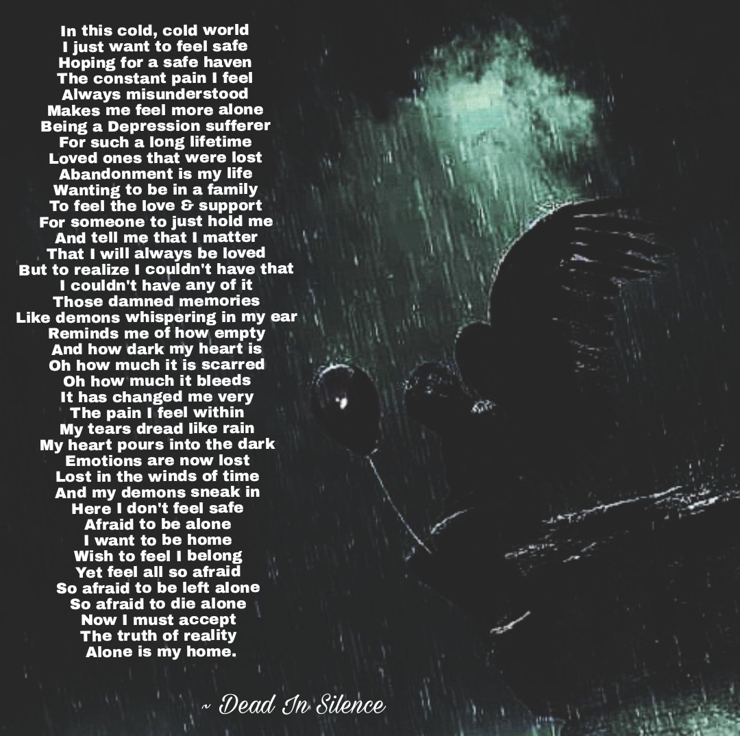 patdevilp's tweet photo. #Poem #Poetry #Poet #Sad #SadPoem 
#Writer #SadWriting #DepressedWriter 
#SadPoetry #AboutMe #DarkArt #Darkness 
#Deep #Depression #DepressingPoem #TGD 
#MyMind #GreatDepression #Thoughts 
#Human #Hurt #Agony #Pain #Crying 
#Loneliness #SadWriter #Real https://t.co/UgQV4gSWiP