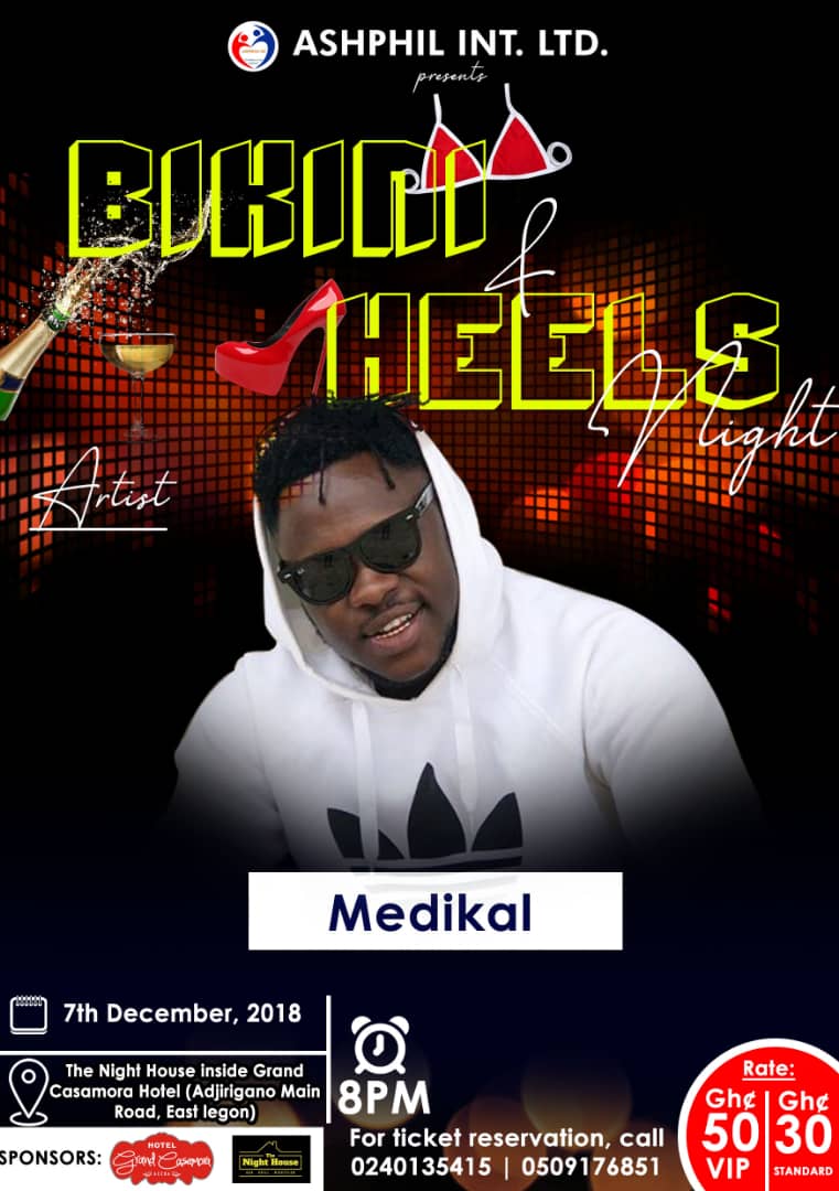 ash_event's tweet photo. @Breezy79225073 @AmgMedikal this Friday 7th December 2018 at  97 Lindy Street, Adjirigano Main Road,  East Legon, come support the event. for table reservation or ticket  call 0240135415 https://t.co/J2wzZjG5VZ
