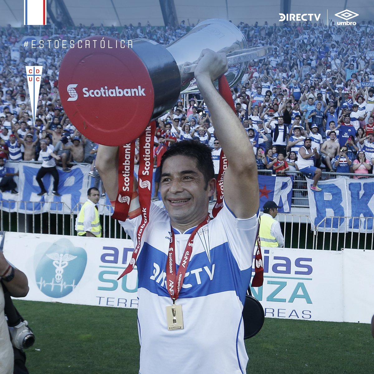 Cruzados's tweet photo. Olé, olé olé ole....¡Huasoooo, huasoooo! 🎶
Con #LosCruzados, el gran @Cris4Alvarez conquistó 7 títulos 👏
🏆 Apertura 2002
🏆 Clausura 2005
🏆 Copa Chile 2011
🏆 Clausura 2015-2016
🏆 Supercopa 2016
🏆 Apertura 2016-2017
🏆 Primera División 2018

¡Grande! 💪 https://t.co/Efw53BFdMX