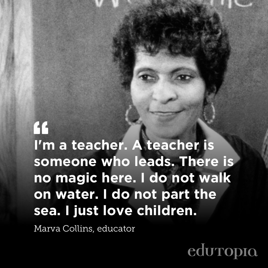 edutopia's tweet photo. "I do not part the sea. I just love children." https://t.co/J2jPrmrF80