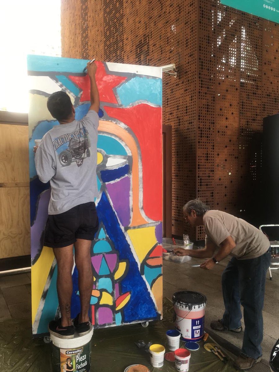 Los muralistas Mono González y Stfi en #citylab2018 <a href="/centroGAM/">Centro GAM</a> 
Inscripciones y toda la Info en citylabglobal.com