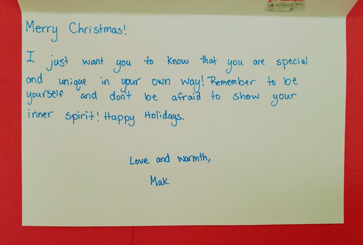 vlcuneonbc's tweet photo. NBCMS Student Congress members wrote heartfelt messages in the cards we're sending to Crossroads, part of a project the GSA has initiated. They took the assignment seriously. I was touched by the sentiments written in some of the cards. #awesomekids @nbc_msprincipal @ms_friedman https://t.co/xi65koXbiD