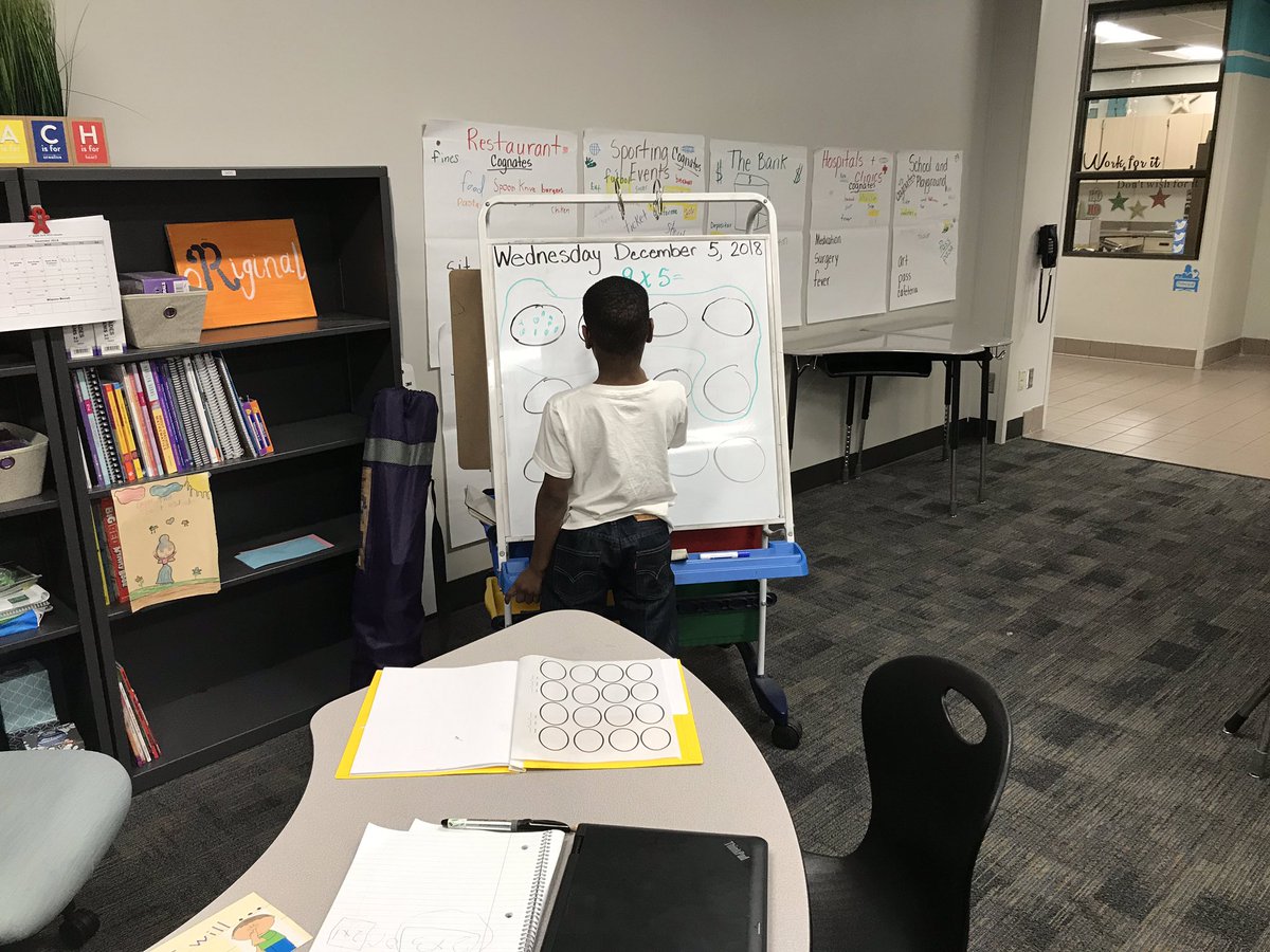 MrsBaddoo's tweet photo. Supplemental aids in action! Third grade having a blast learning multiplication #bewillbern @ConnyeRoberson @WolvertonMrs @TammyeCrosskno https://t.co/Qd8vIXc3W8