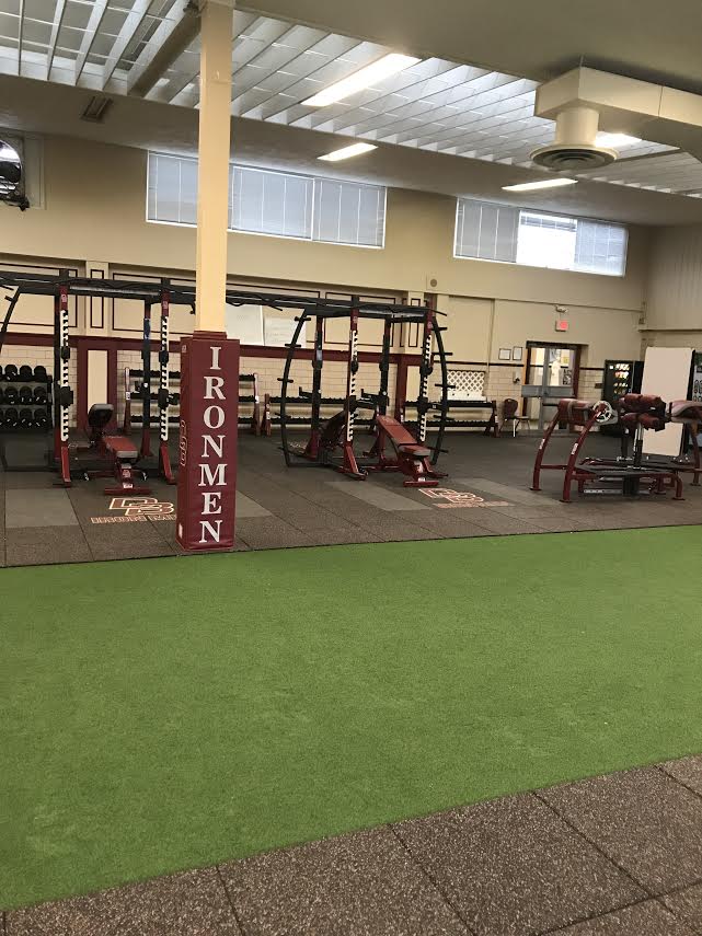 DonBoscoIronmen's tweet photo. The Wellness Center's newly installed UCS X-40 Series Rack System is a powerful piece of equipment that has the ability to adapt to any physical activity. The 10' x 50' strip of turf will primarily be used for, dynamic warm ups, active recovery, prehab, and functional training. https://t.co/mW58A3N6IL