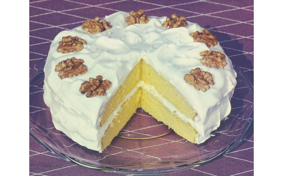 GettyMuseum's tweet photo. It’s a museum cake party! And we’d like to share this artsy cake by photographer Richard C. Miller. Our yellow #MusCake is topped with white frosting and brown nuts. Who’s ready for a slice? It looks delish! https://t.co/FkObcyzqPW https://t.co/93xQt26DjS