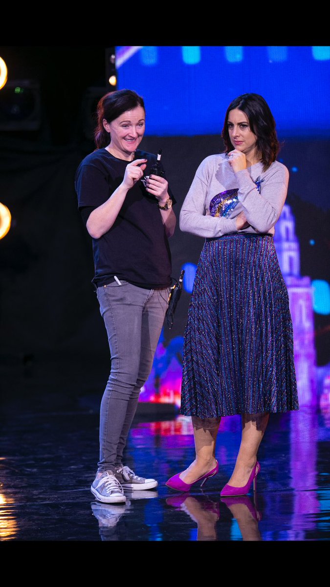 JanineCurran's tweet photo. Don’t know what was going on here but am sure it was something funny @KennedyLucy #GotTalentIre https://t.co/mQp6fSNxda