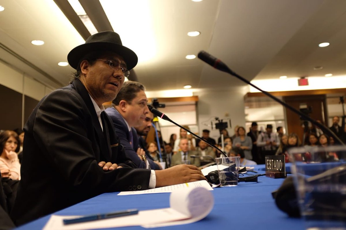 DiegoPary's tweet photo. El día de hoy, junto a @ArceZaconeta y @PabloMenachoD expusimos con claridad y contundencia, los argumentos del estado boliviano, en la Audiencia Pública de la CIDH sobre la Sentencia 0084 del TCP, frente a los argumentos difusos y distorsionados de la oposición boliviana https://t.co/P2gCcV86WH