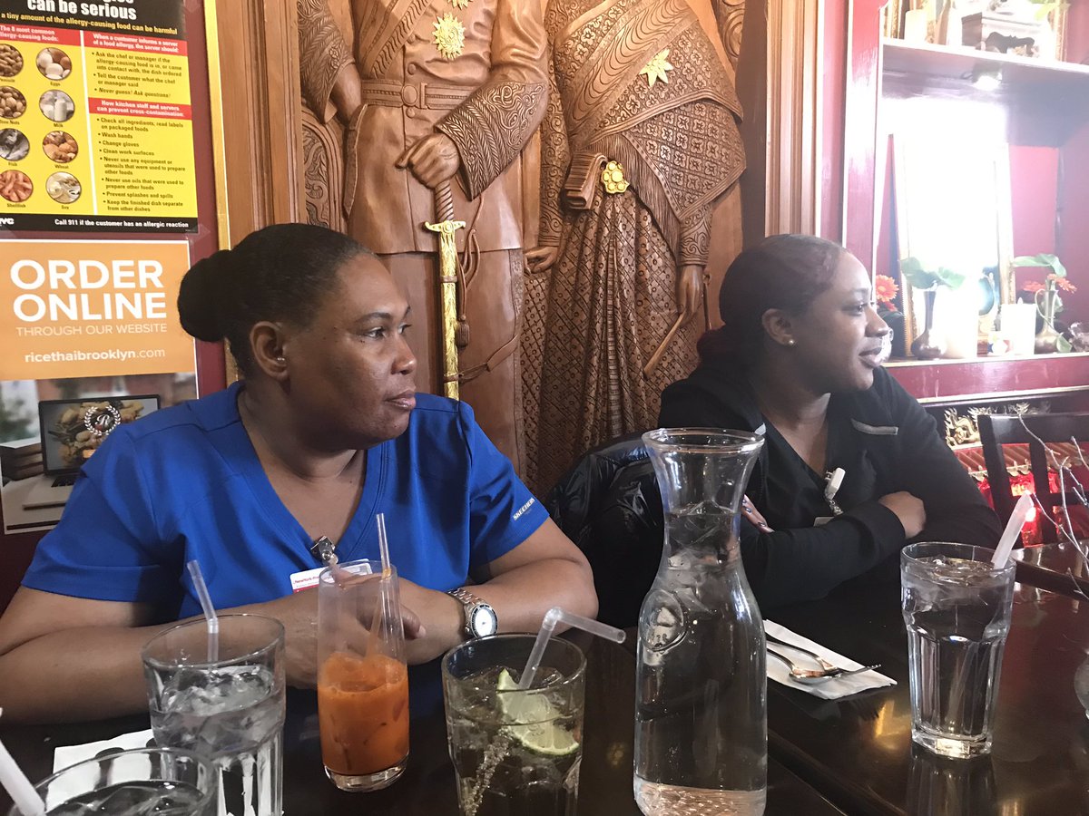 GTdancenurse's tweet photo. Lunching with my evening support staff showing appreciation and saying thank you for a great year. I6 team rocks #teamwork #bestfriendatwork #wecareabouteachoth @ErnestoPMir #NYPBMH https://t.co/c9WBMoN5tA