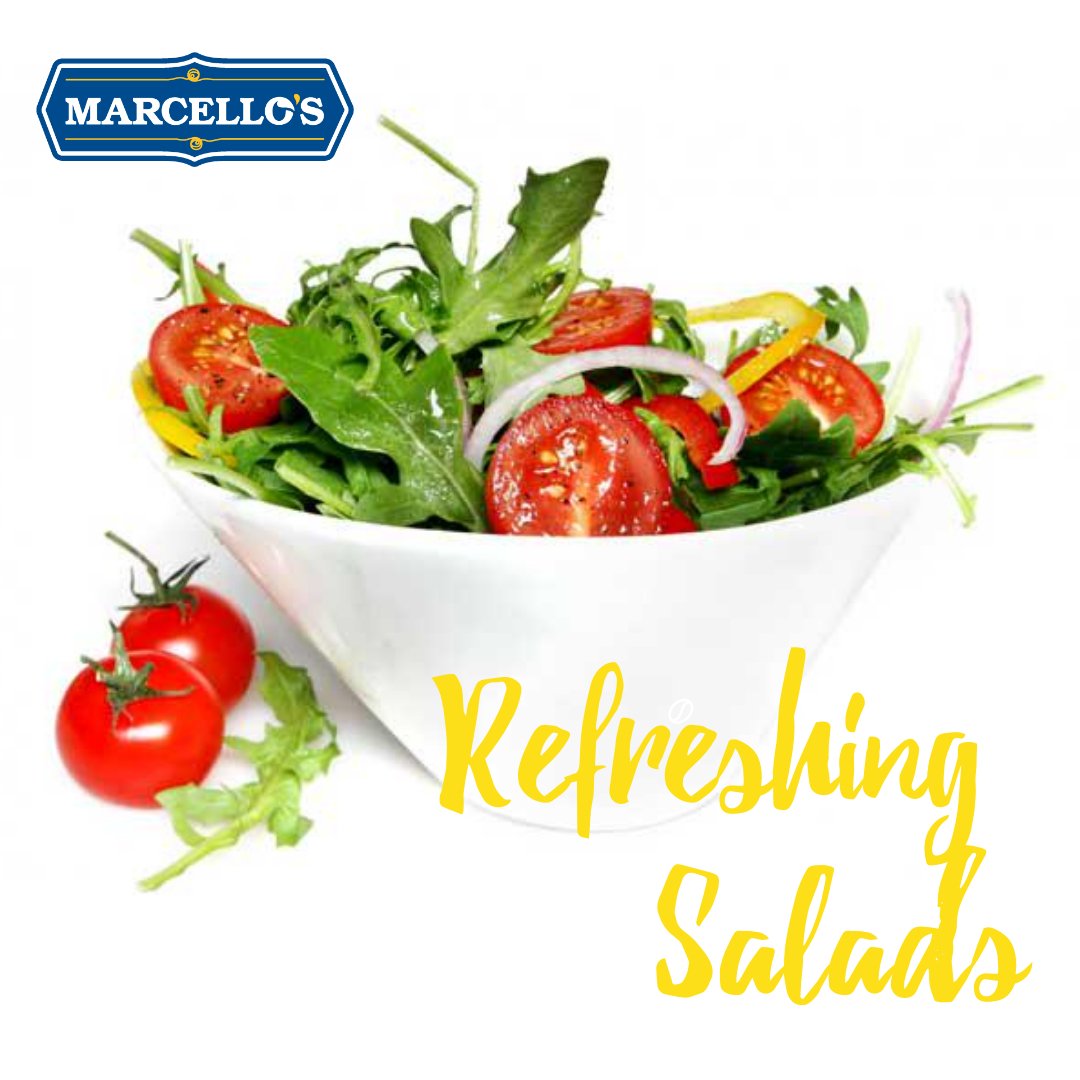 👉Healthy Refreshing Salads!🥗 ↪️ Filled with fresh herbs and fresh vegetables.😉

#marcellos #salads #refreshing #vegetables