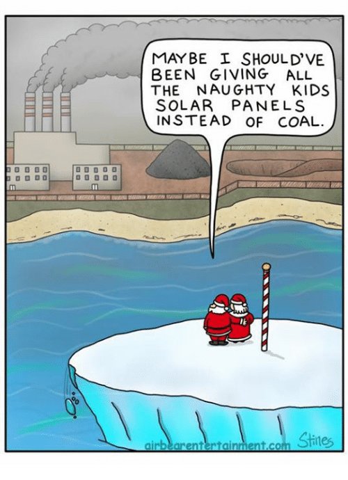 harmonsolar's tweet photo. Entertaining Christmas illustration for the solar industry. Not a bad idea... Credit to the creator.🎅☀️ #GoSolar #SantaClause #SolarHumor https://t.co/7UTQk87wx5