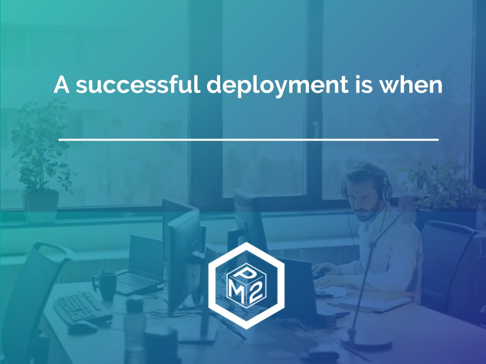pm2NET's tweet image. It all ties down to deployments, deployments, deployments. What are you doing to ensure deployment success? #projectmanagement #pm2net #informationtechnology #IT #infrastructure #professionalservices #customerservice #engineering #splunk #wireless #bigdata #aruba #cisco