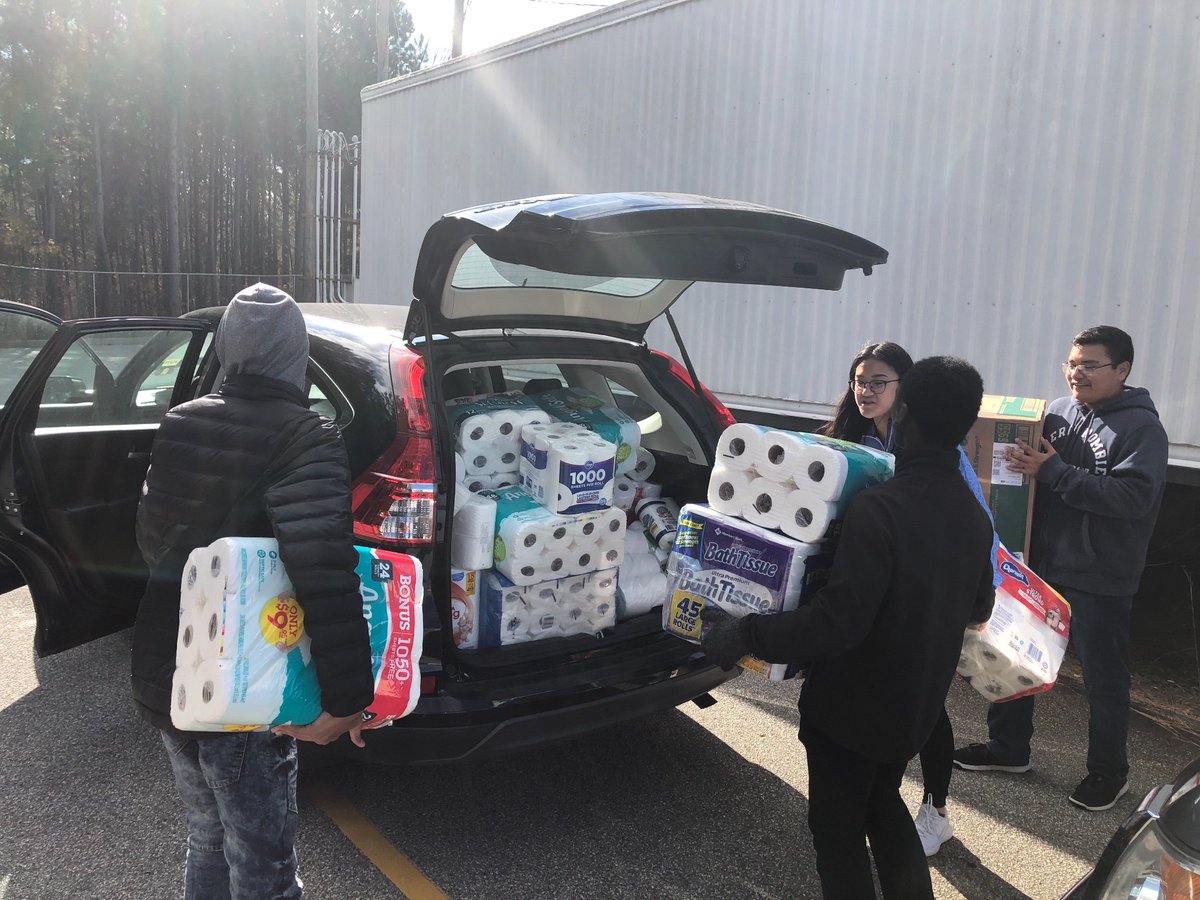 LOVEROLLSINC's tweet photo. Words can’t express the gratitude I have for the donation from the @Peachtree Ridge High School NJROTC students.  For the second year in a row they selected Love Rolls as one of their community service projects!  This donation is a blessing this Holiday Season!  #LOVEROLLS! https://t.co/MC01YPLnqO