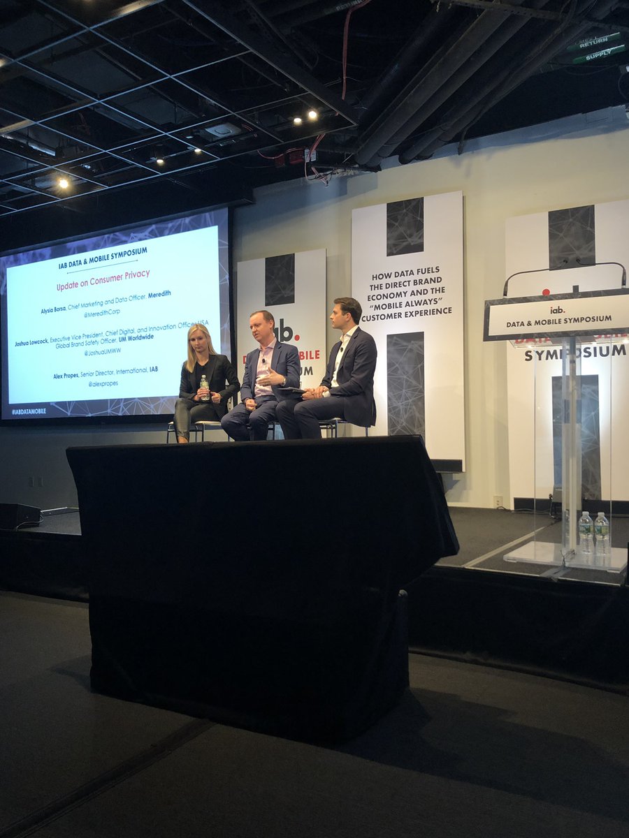 iab's tweet photo. “Our whole industry needs #transparency and choice, not just consumers” — Alysia Borsa @MeredithCorp #IABDataMobile #ConsumerPrivacy https://t.co/kF4GzDpakx