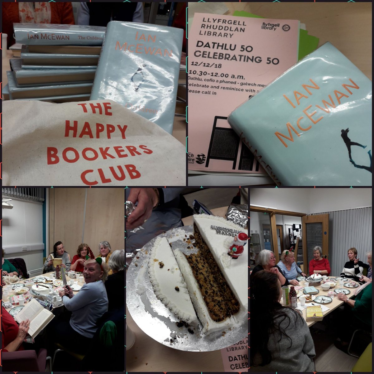 MeiraJones1's tweet photo. Thanks Happy Bookers #RhuddlanLibrary for a scrumptious Christmas feast and lively stimulating discussion on #IanMcEwan's Children Act
@DenbsLibs #luckylibrarian #LoveLibraries https://t.co/kbMiz9IHsW