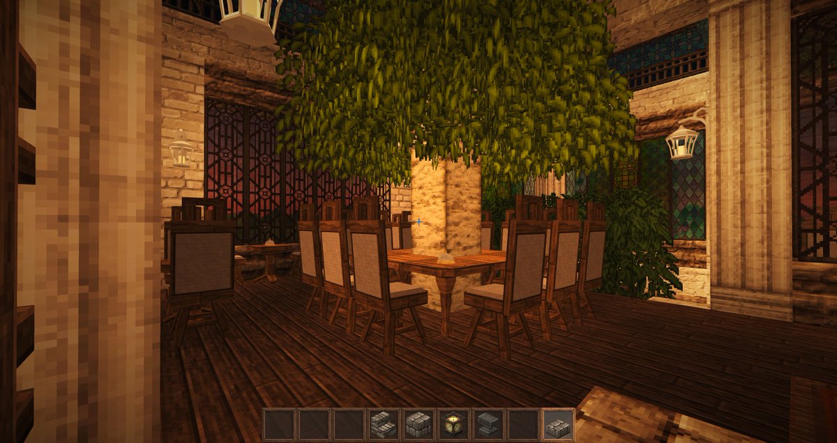 SAYOMIGORO's tweet photo. カフェバー完成。
#Minecraftcatcontest #HalcyonDays https://t.co/AD8oAqDcNm
