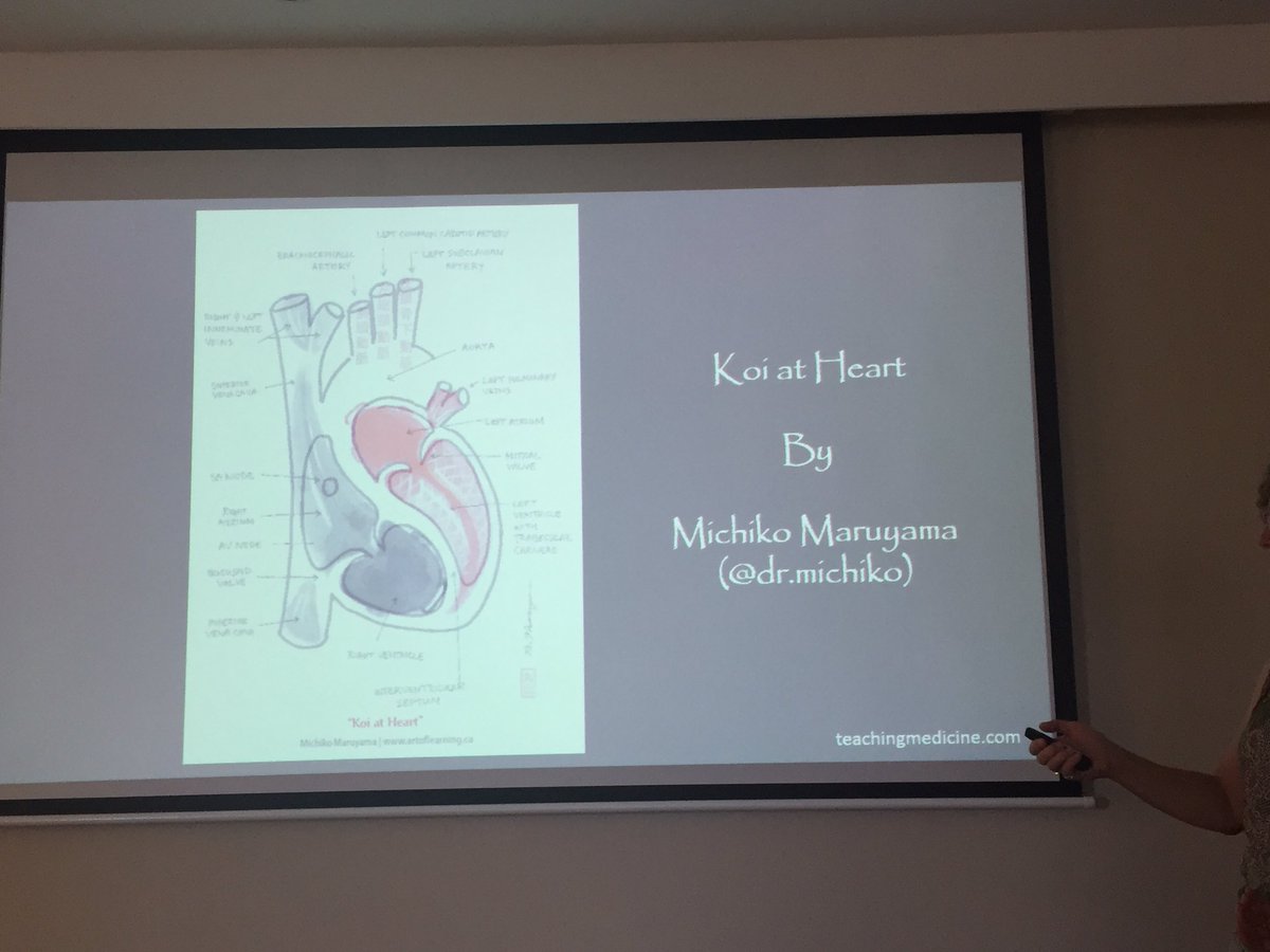 SallyNathanUNSW's tweet photo. Koi at Heart! Amazing art depicting anatomy and heart @QRNHub @UNSWMedEdGroup @CACourneya @KBoydell https://t.co/GZNFCJ9h4S