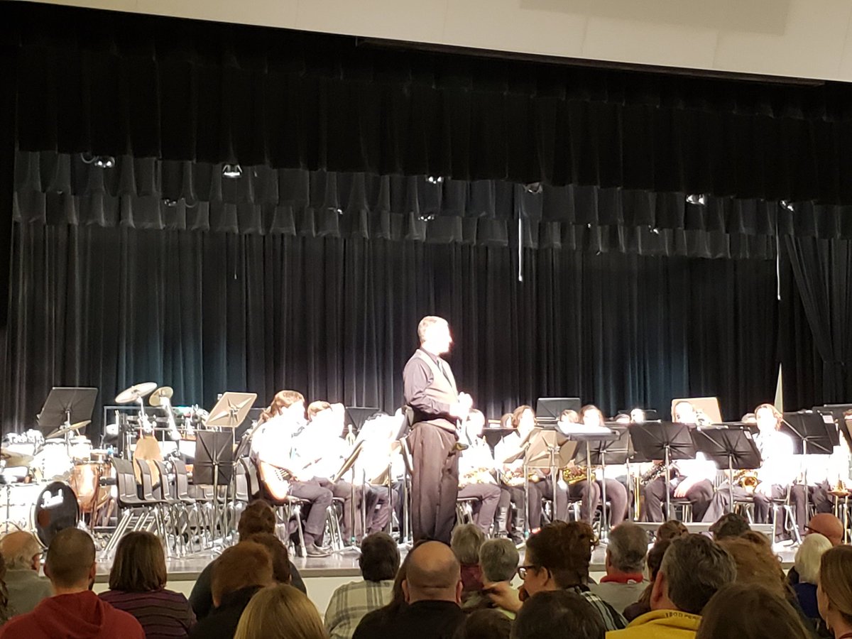 BHSJazz band playing Christmas concert.