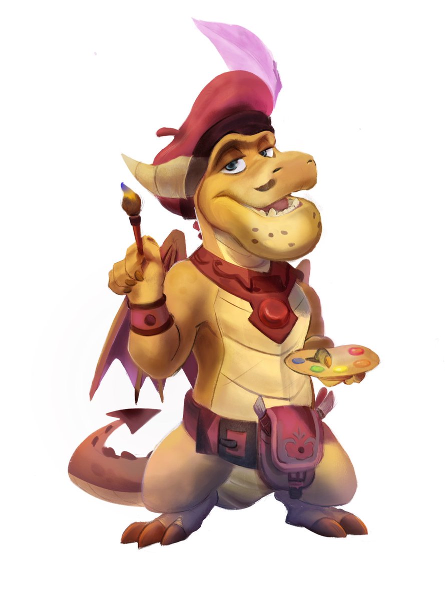 gamutfeathers's tweet image. While I was at my table, I manage to finish Nevin. 🐉👨🏻‍🎨  #SpyroReigintedTrilogy