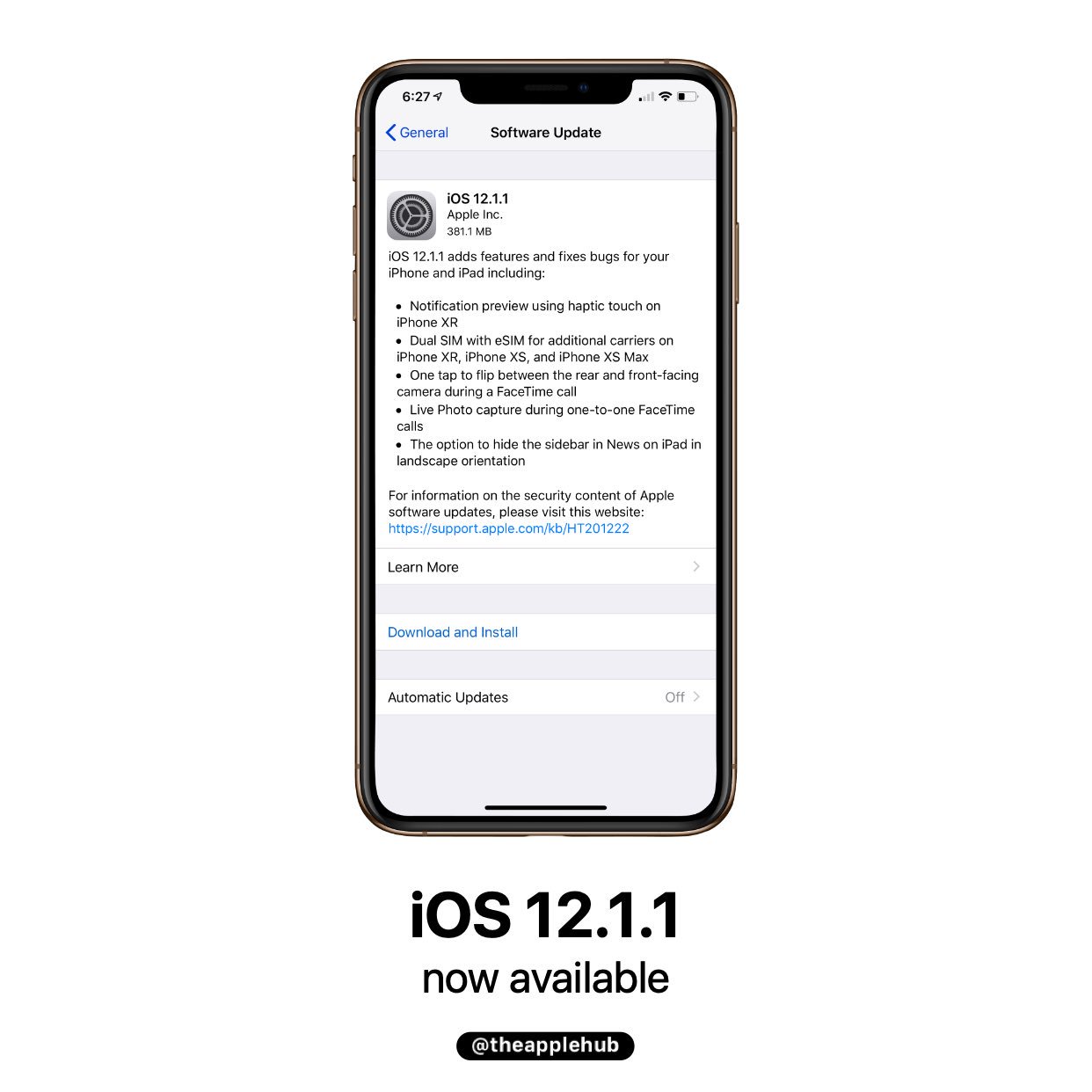 Apple Hub on Twitter "Apple has released iOS 12.1.1 with expanded eSIM