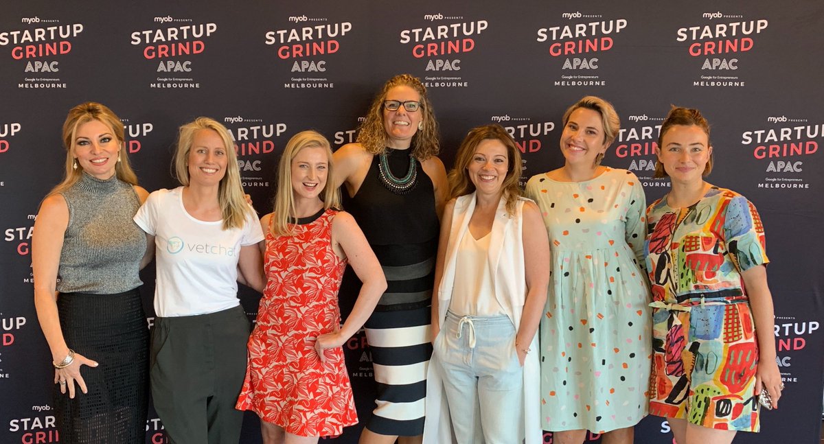 A HUGE thank you to <a href="/StartupGrindAUS/">Startup Grind Australia</a>, @ChrisJJoannou, <a href="/MYOB/">MYOB</a> &amp; <a href="/GoogleStartups/">Google for Startups</a> for the epic #SGAPAC Conference! The inspiring #femalefounders of #SheStarts alumni loved sharing their motivations, visions &amp; #startups with the crowd today. And thank you for hosting, <a href="/MandyCNBC/">Amanda Drury</a>!