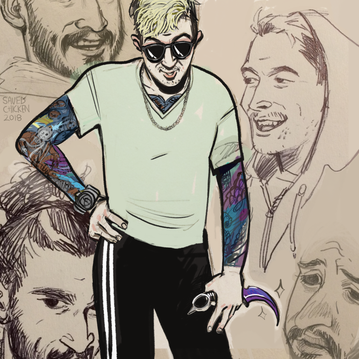 Cows n pigs from my sketchbook. @cowchop @HungryHundar #cowchop #cowchopfanart 
