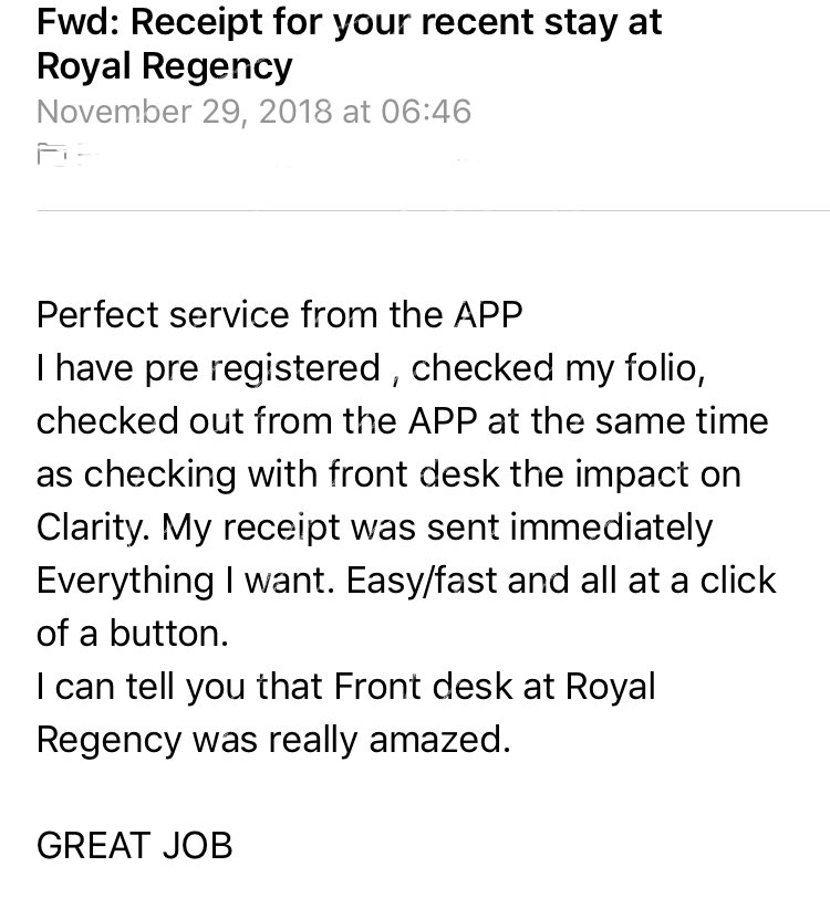 lil38spl's tweet photo. Recent email from a happy guest using the #DiamondApp to checkout quick and easy! 😄
Are YOU going #mobile? 📱#technology #DRItechsavvy #LifeAtDiamond #DPerfectService #iOS #Android https://t.co/j36L0FywSe